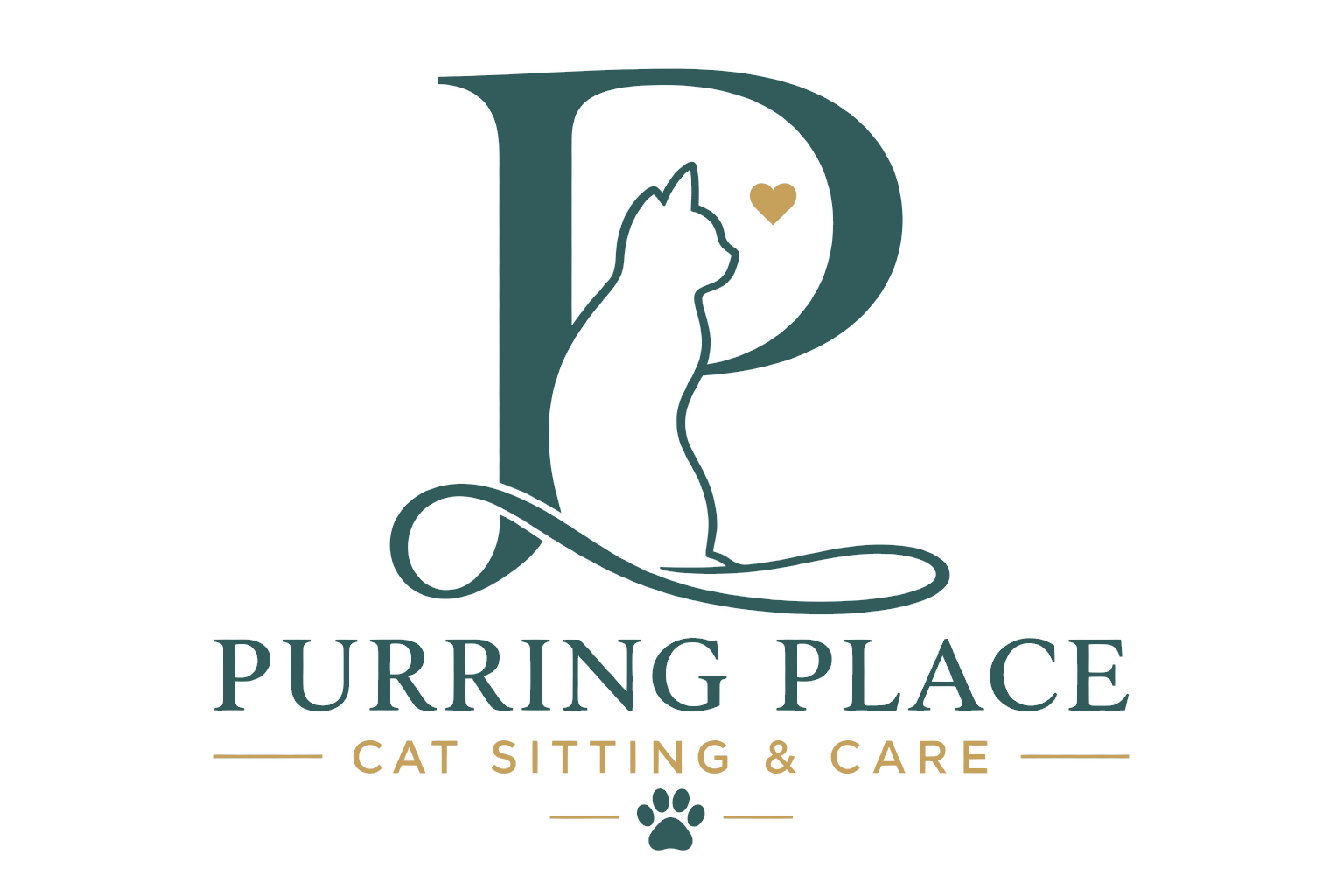 Purring Place Cat Sitting and Care Logo